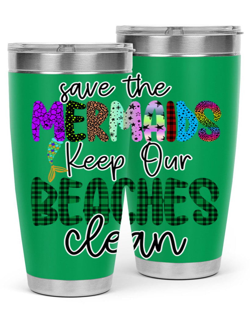 Save The Mermaids Keep Our 575#- mermaid- Tumbler