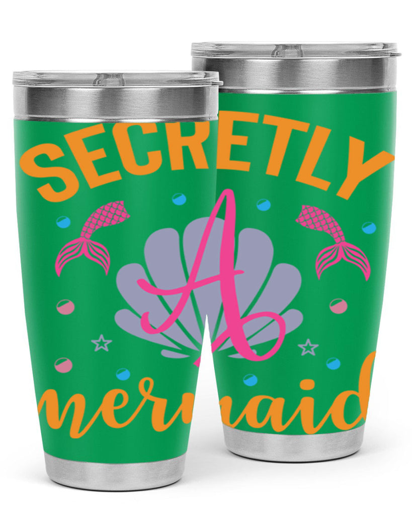 Secretly A Mermaid Design 583#- mermaid- Tumbler