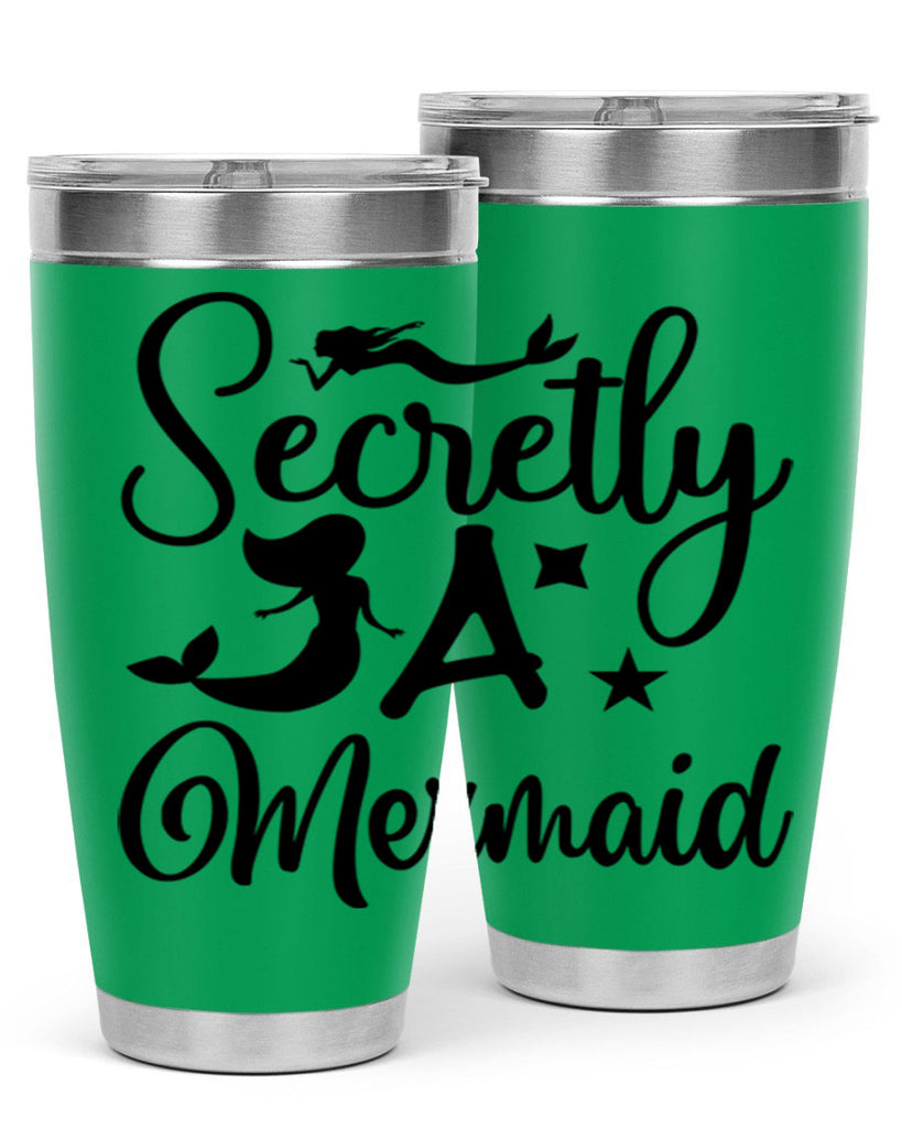 Secretly a mermaid 580#- mermaid- Tumbler