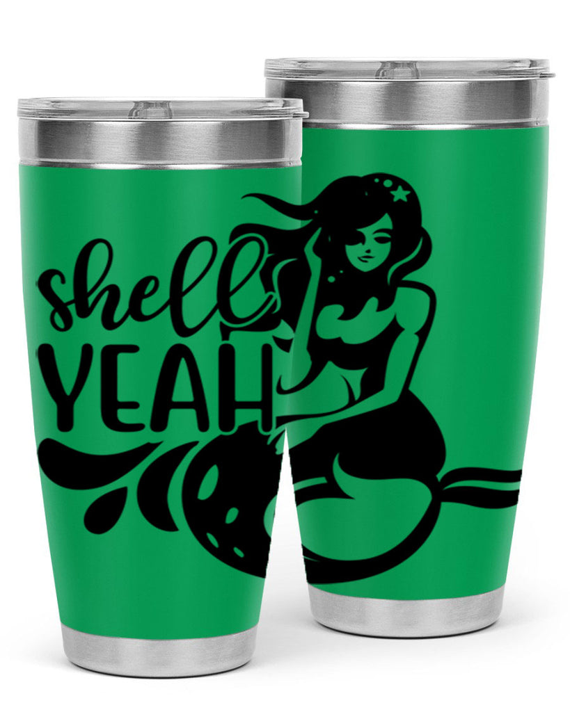 Shell yeah 596#- mermaid- Tumbler