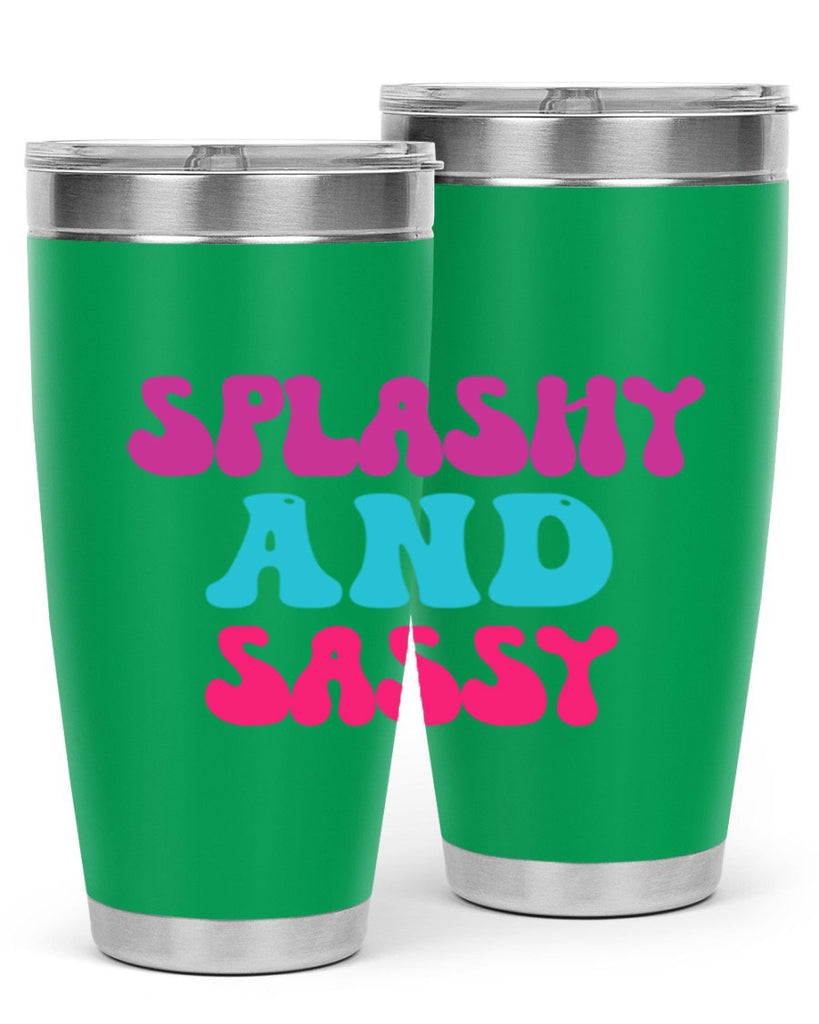 Splashy And Sassy 622#- mermaid- Tumbler