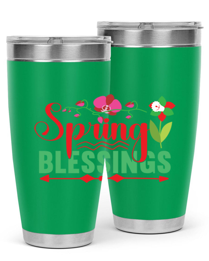 Spring Blessings 418#- spring- Tumbler