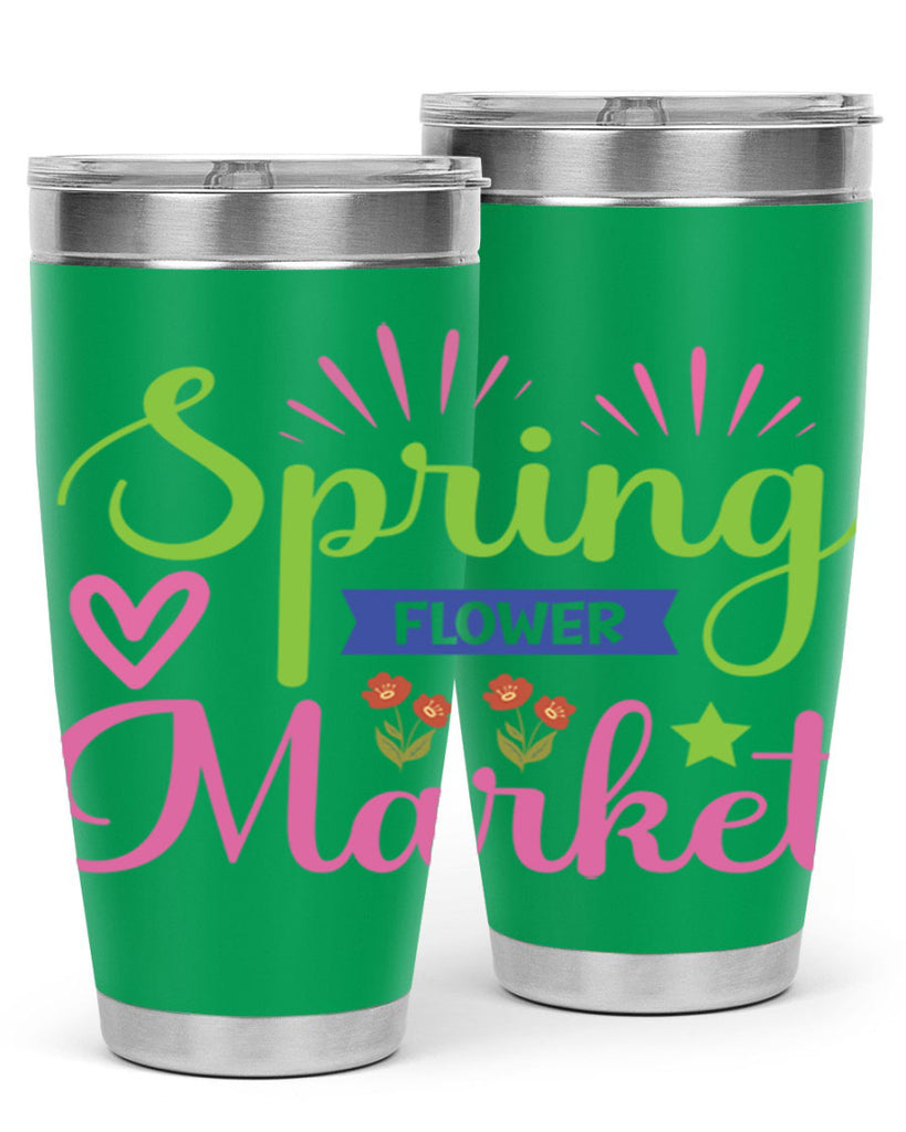 Spring Flower Market  487#- spring- Tumbler