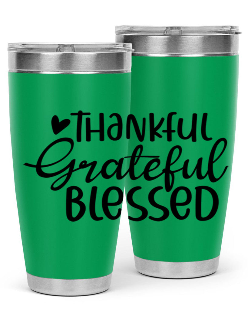 Thankful Grateful Blessed 605#- fall- Tumbler