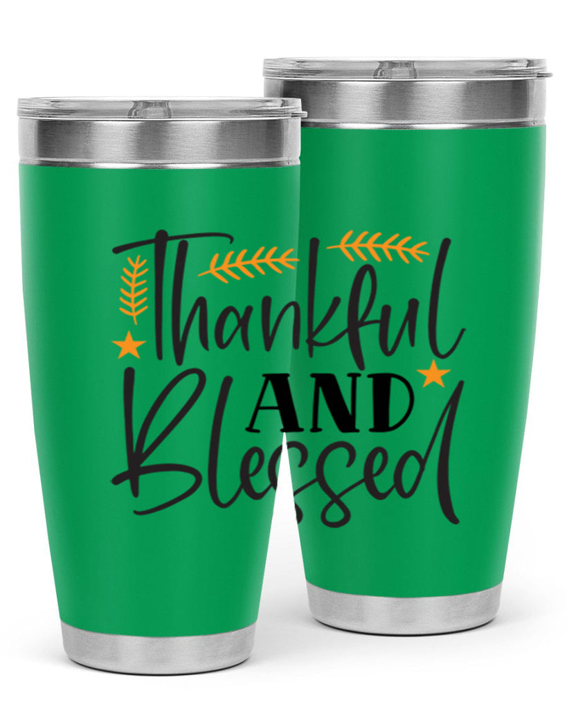 Thankfulandblessed 608#- fall- Tumbler