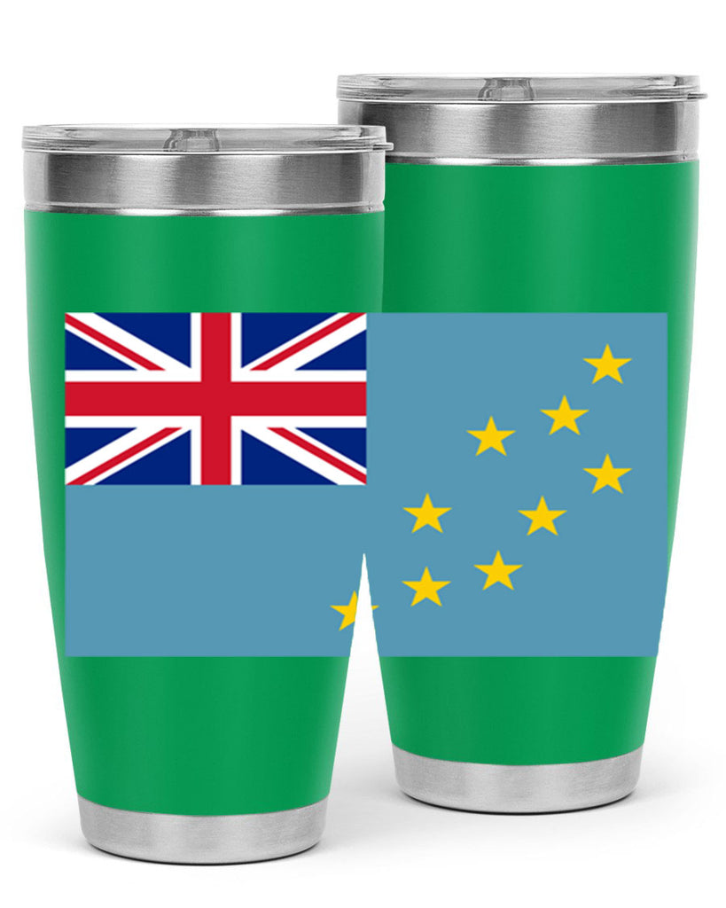 Tuvalu 15#- world flags- Tumbler