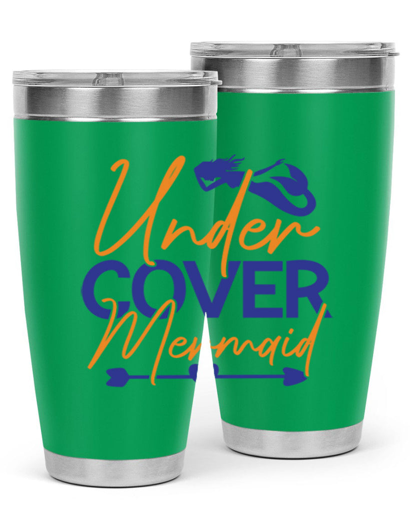 Under Cover Mermaid 636#- mermaid- Tumbler