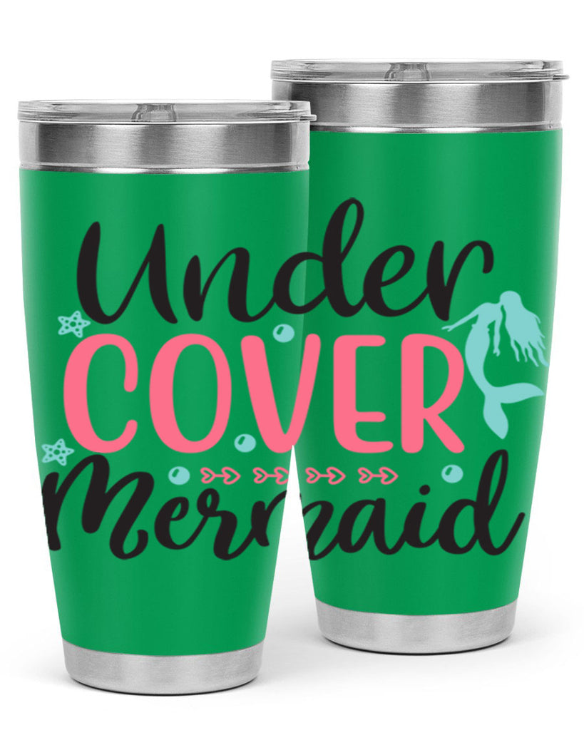 Undercover Mermaid 656#- mermaid- Tumbler