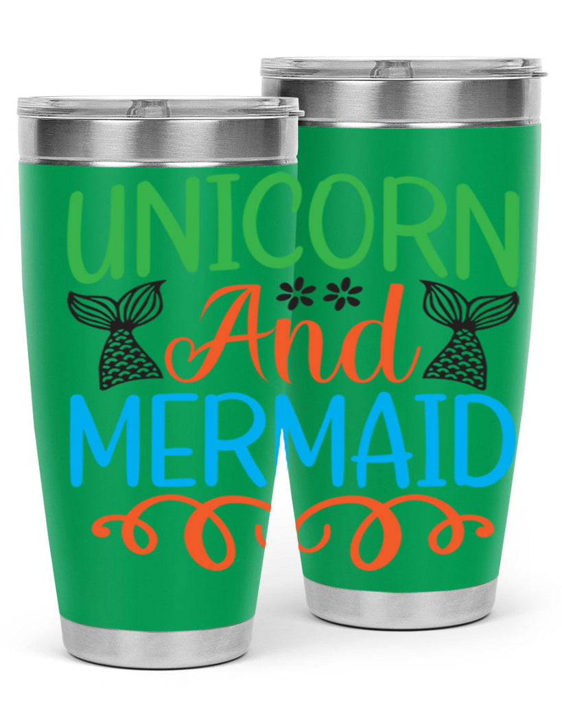 Unicorn And Mermaid 659#- mermaid- Tumbler