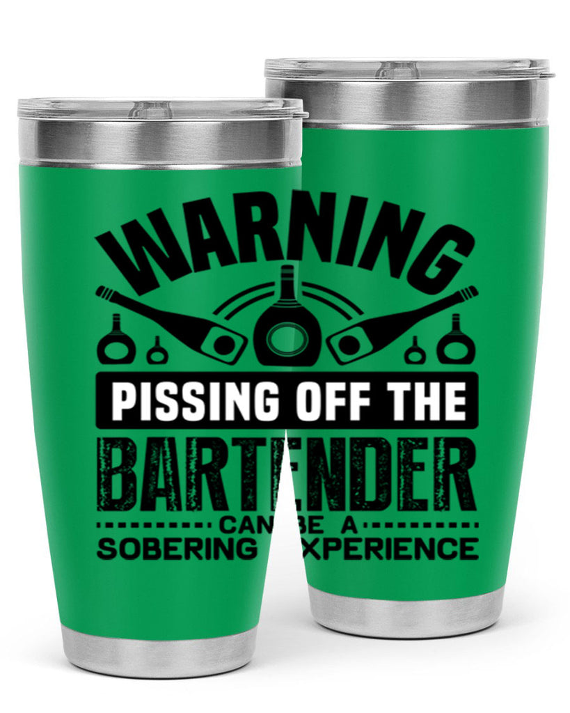 Warning Style 10#- bartender- tumbler