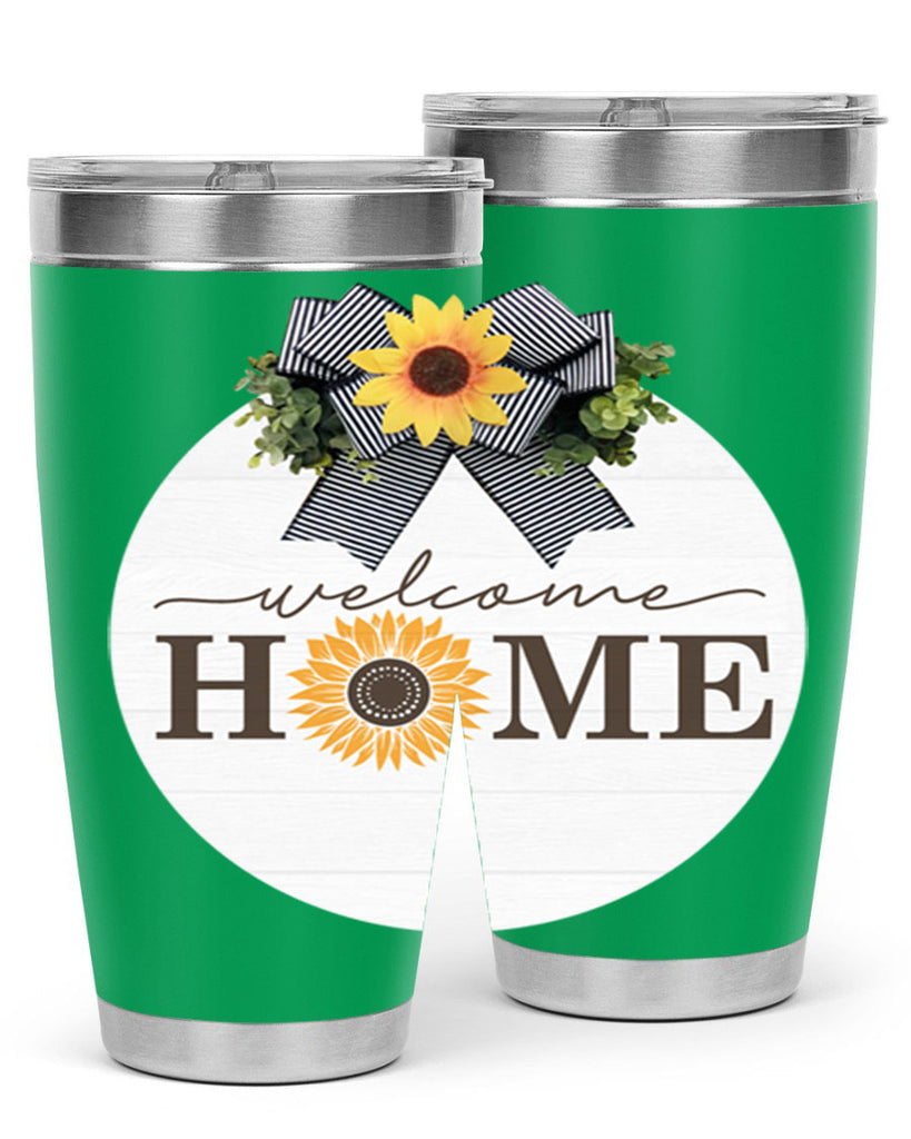 Welcome Home sunflower Mockup572#- spring- Tumbler