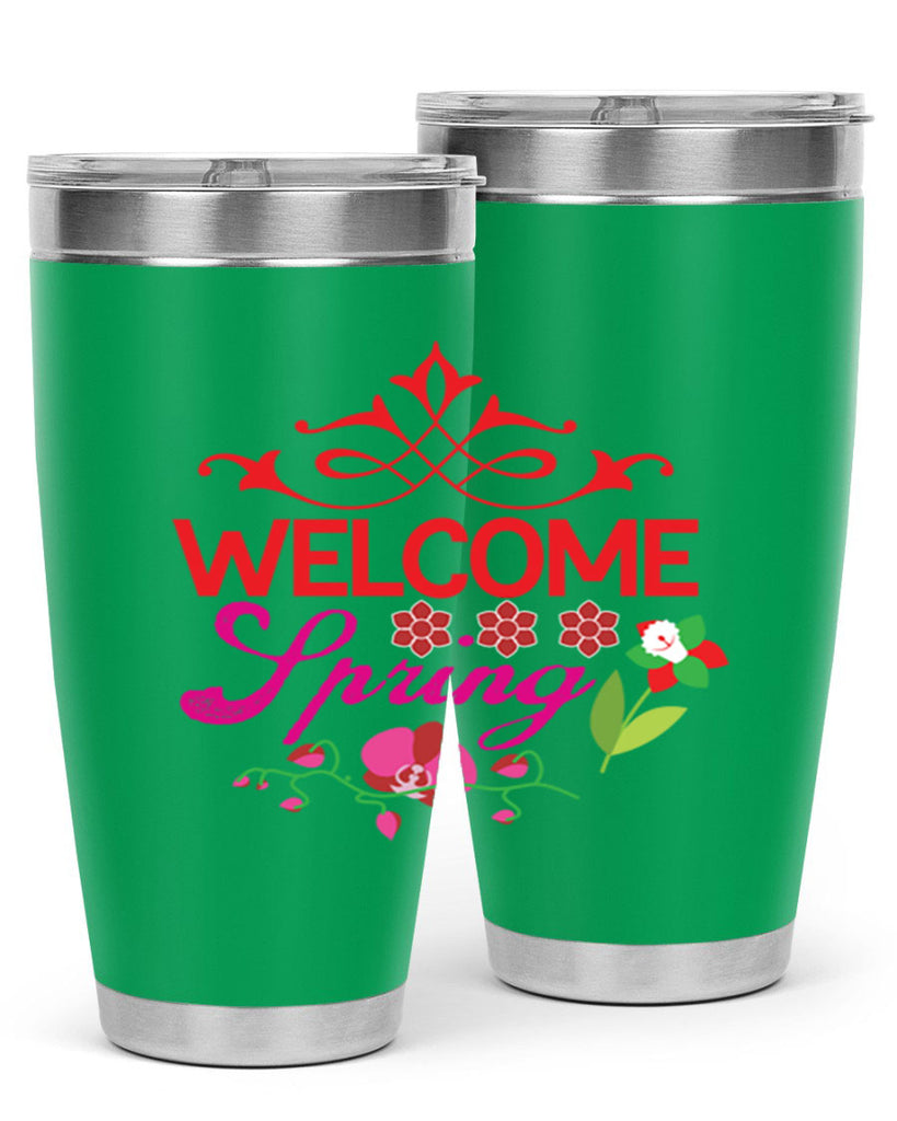 Welcome Spring 580#- spring- Tumbler