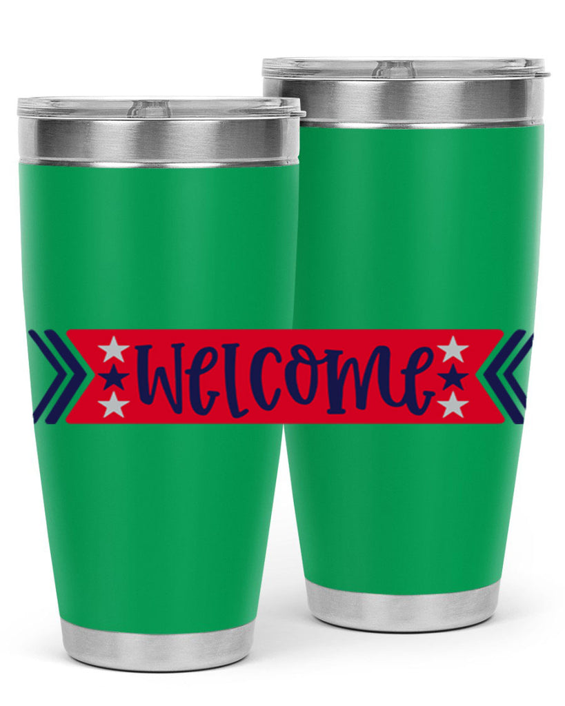 Welcome Style 187#- Fourt Of July- Tumbler