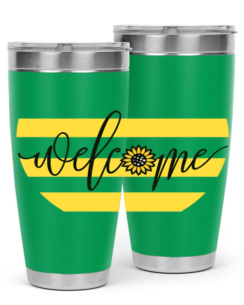 Welcome with sunflower592#- spring- Tumbler