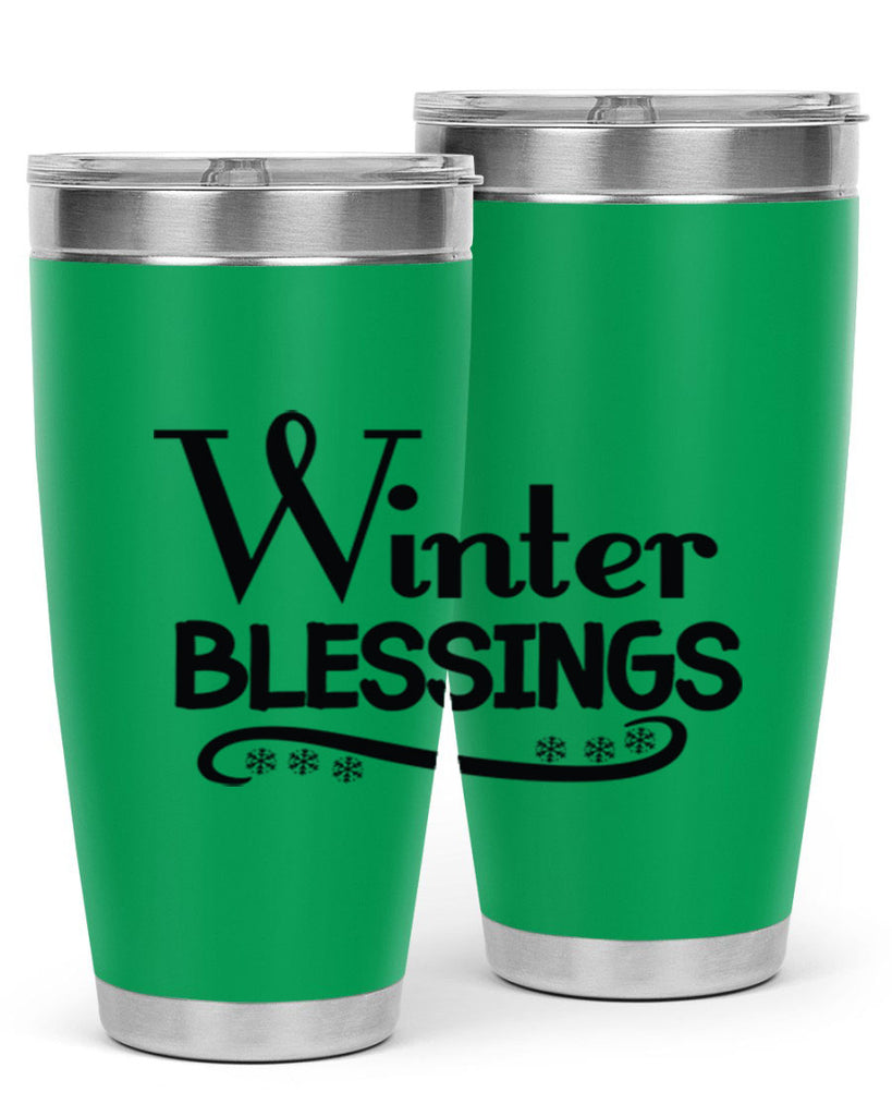 Winter Blessings 493#- winter- Tumbler