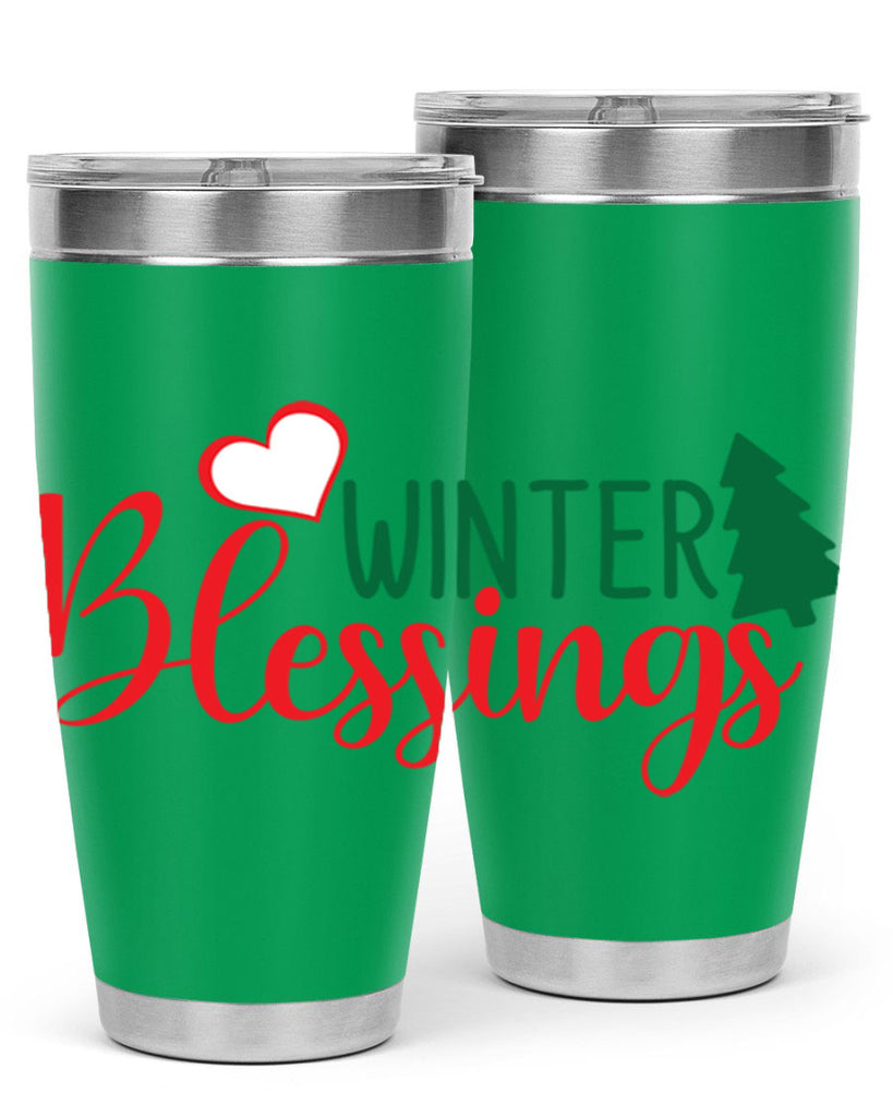 Winter Blessings 546#- winter- Tumbler