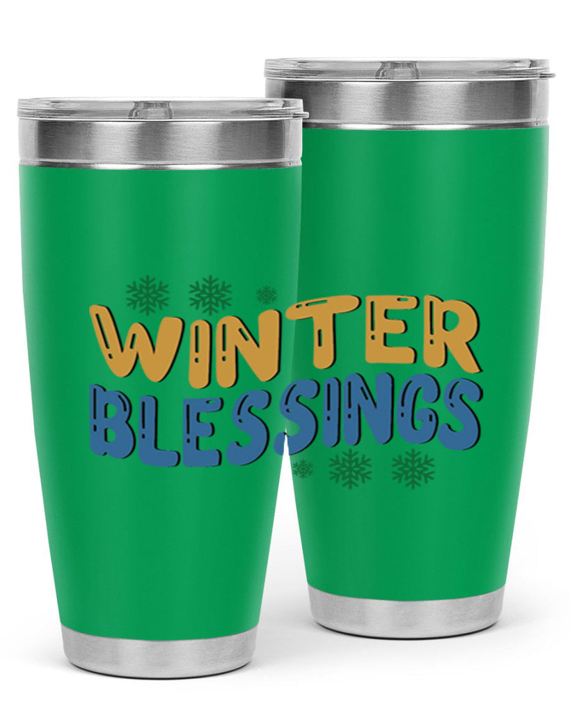 Winter Blessings 547#- winter- Tumbler