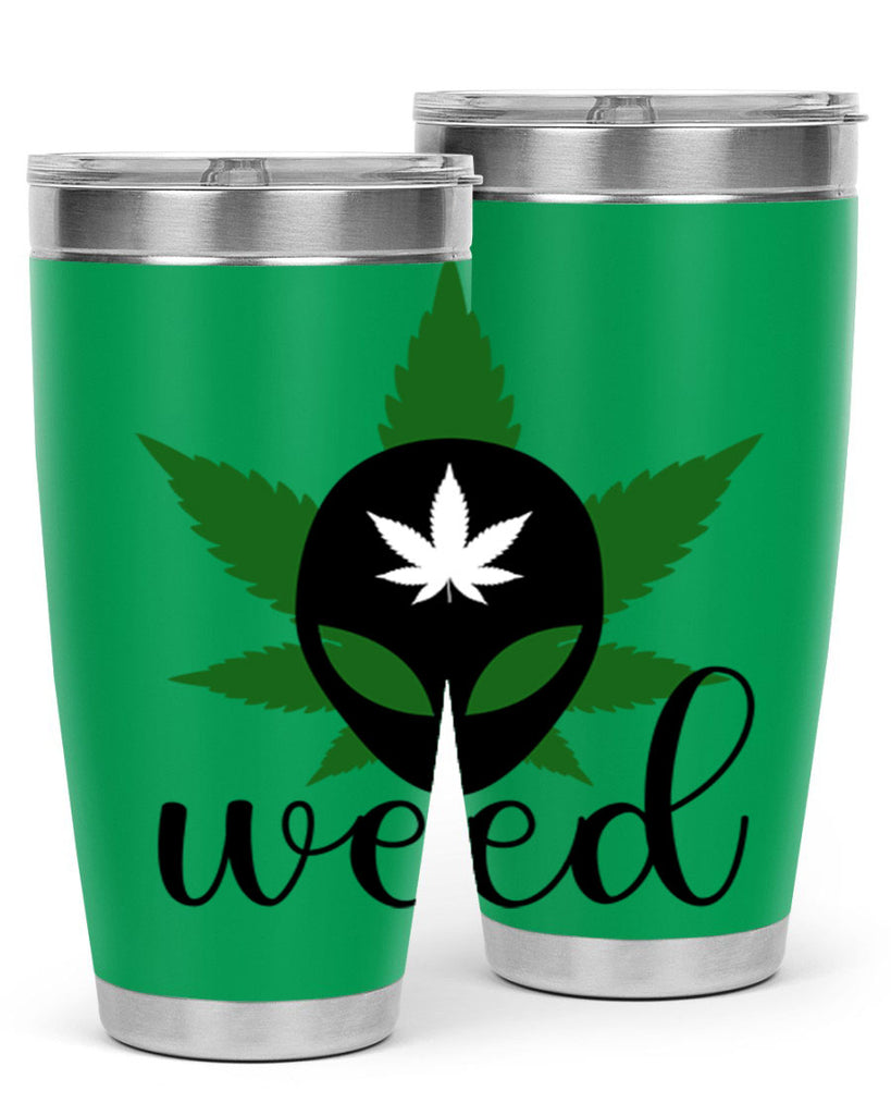 alien weed 12#- marijuana- Tumbler