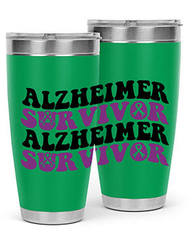 alzheimer survivor 9#- alzheimers- Tumbler