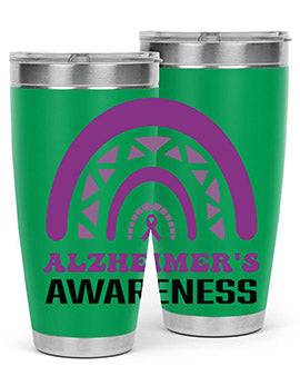 alzheimers awareness style 42#- alzheimers- Tumbler