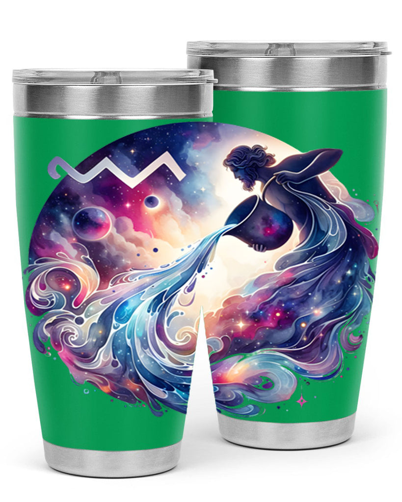 aquarius 89#- zodiac- Tumbler