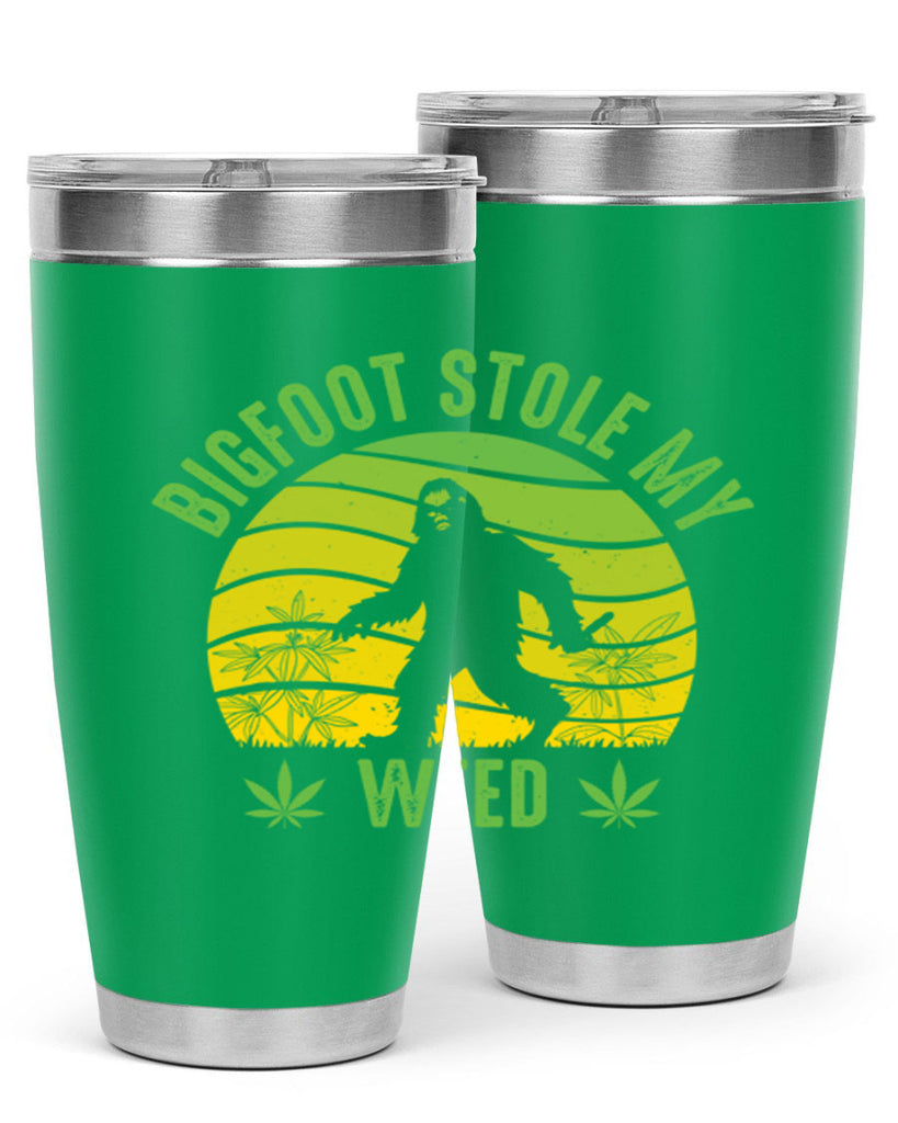 bigfoot stole my weed 15#- marijuana- Tumbler