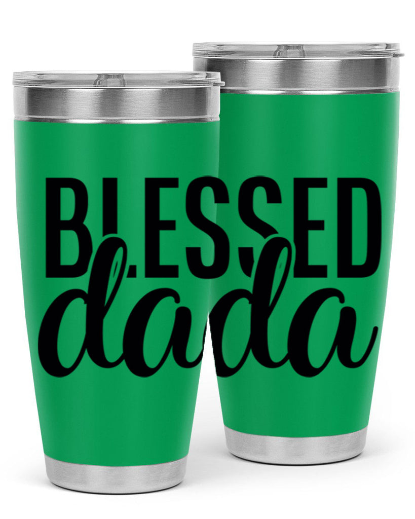 blessed dada 34#- dad- Tumbler