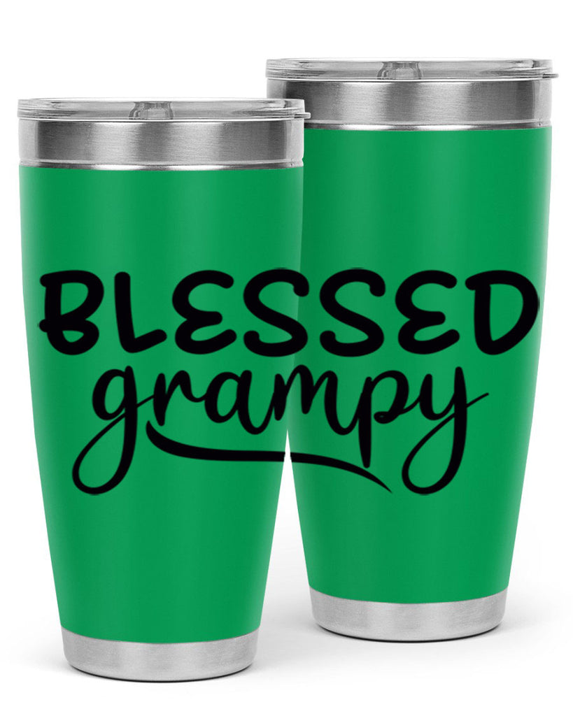 blessed grampy 77#- grandpa - papa- Tumbler