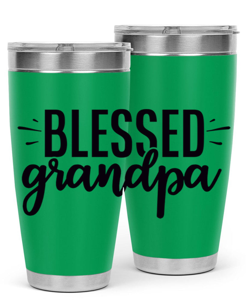 blessed grandpa 74#- grandpa - papa- Tumbler