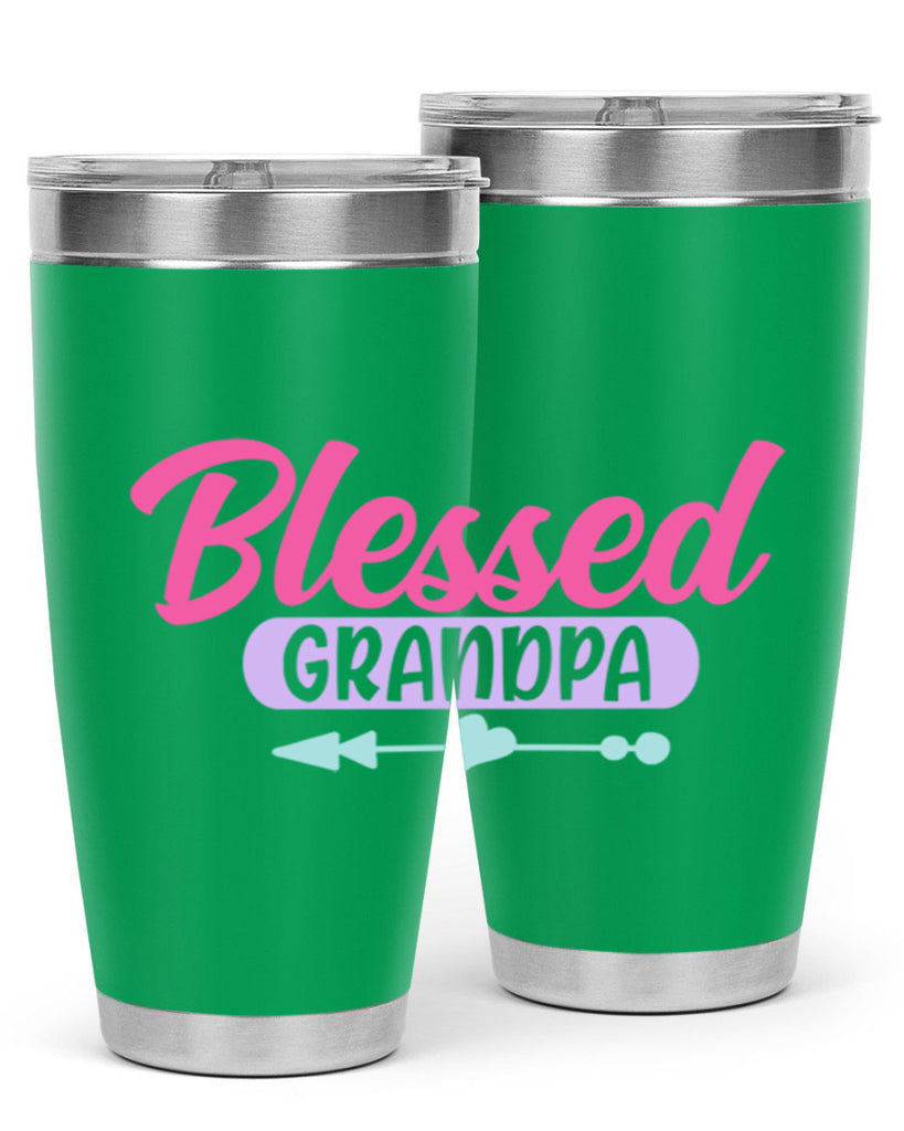 blessed grandpa 75#- grandpa - papa- Tumbler