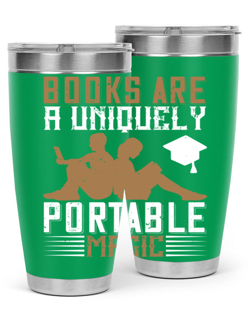 books are a uniquely portable magic 74#- reading- Tumbler