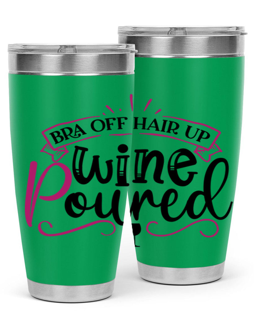 bra off hair up wine poured 206#- wine- Tumbler