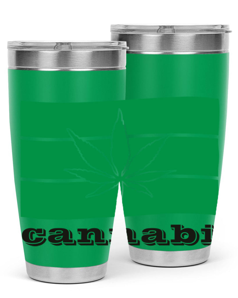 cannabi flag 36#- marijuana- Tumbler