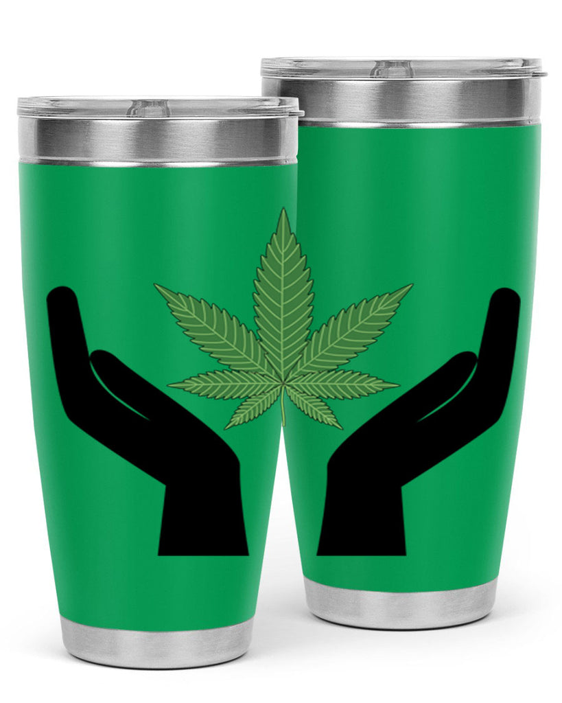 cannabis hands 44#- marijuana- Tumbler