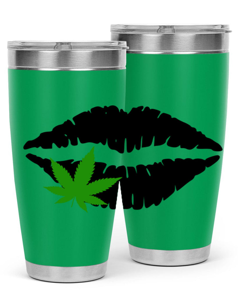 cannabis lips 47#- marijuana- Tumbler