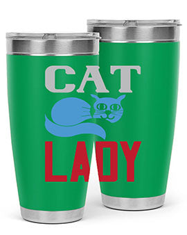 cat lady Style 31#- cat- Tumbler