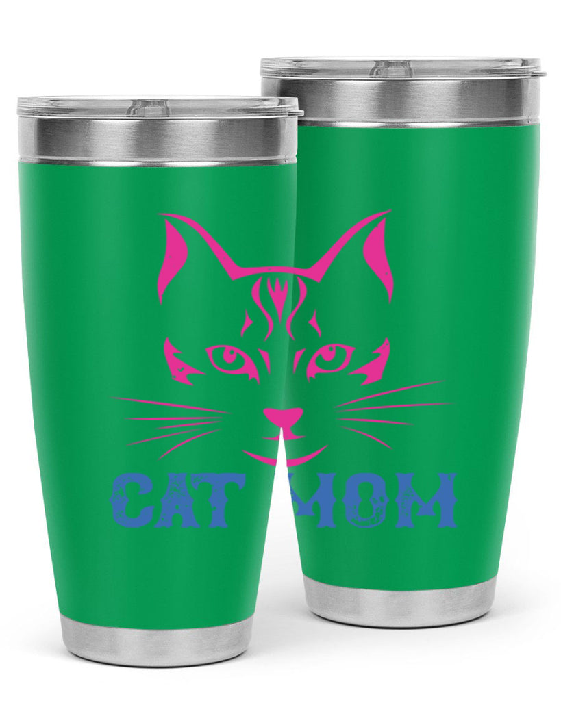 cat mom 195#- mom- Tumbler