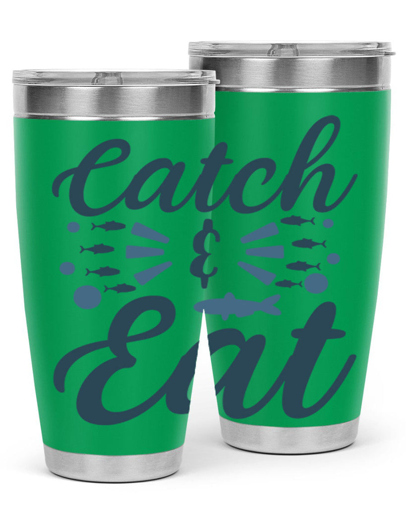 catch eat 173#- fishing- Tumbler