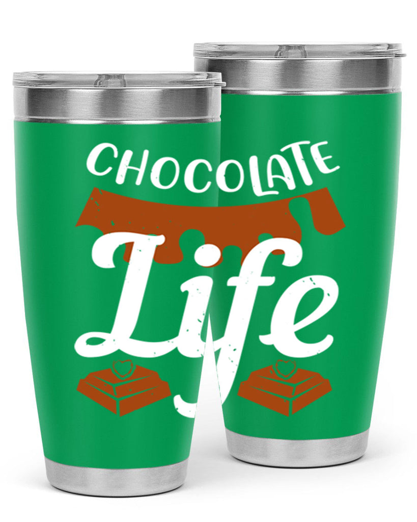 chocolate life 45#- chocolate- Tumbler