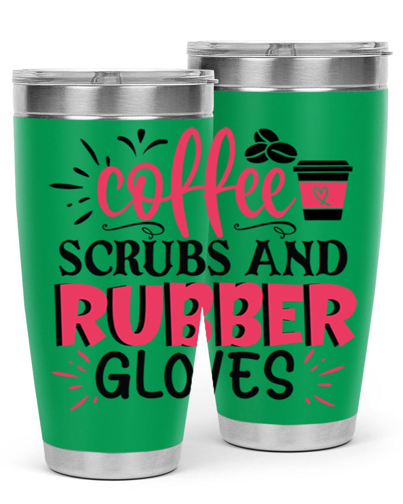 coffee scrubs and rubber gloves Style 393#- nurse- tumbler