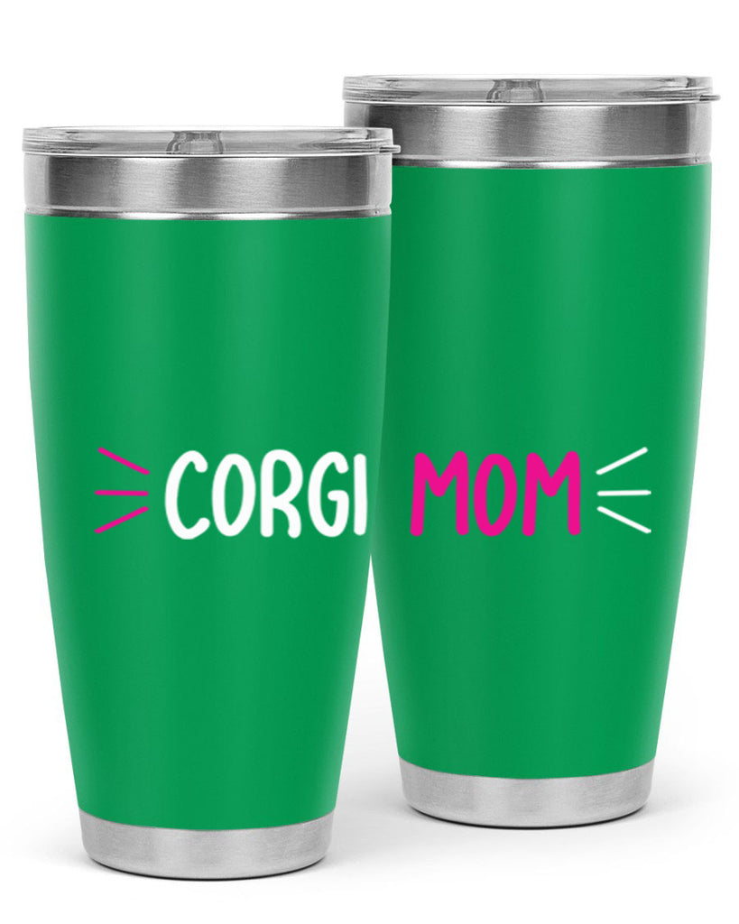 corgi mom 192#- mom- Tumbler