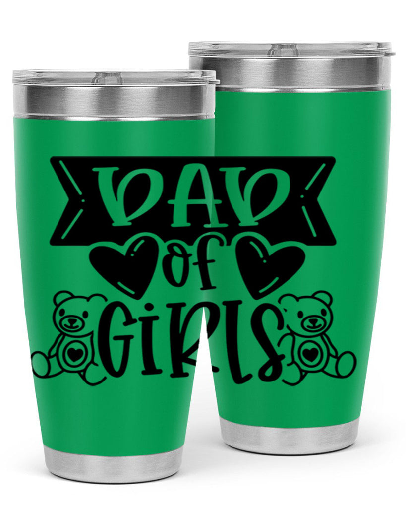 dad of girls 60#- fathers day- Tumbler