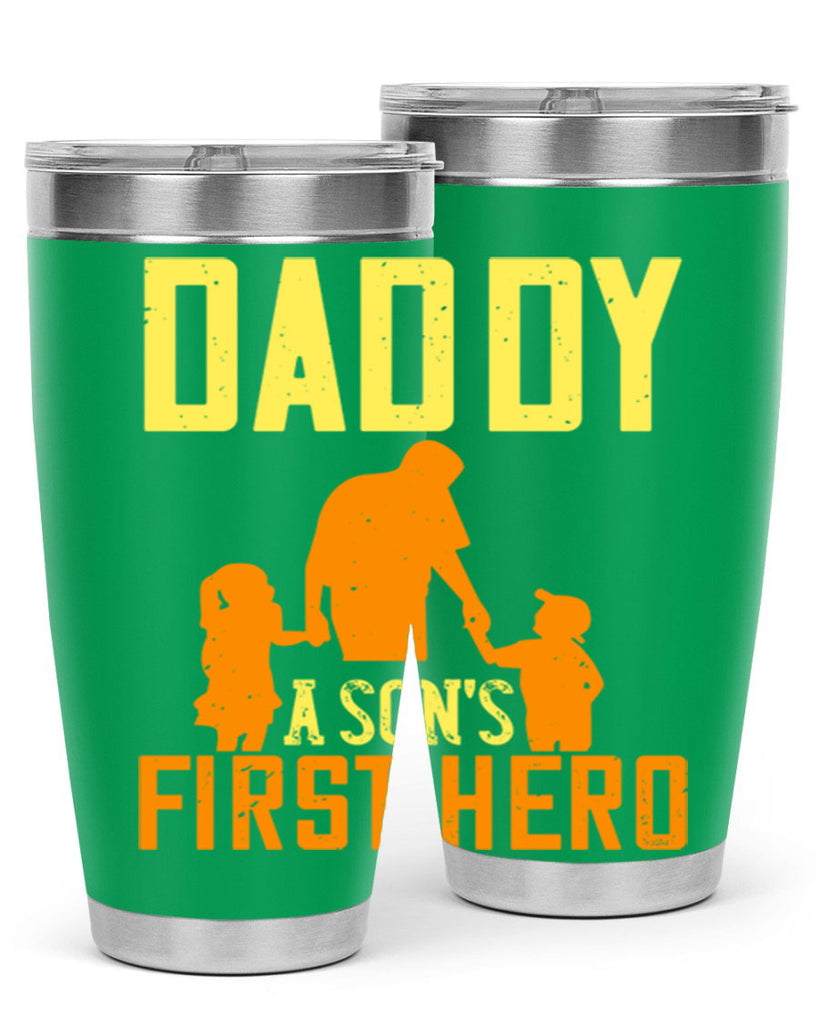 daddy a sons first hero 249#- fathers day- Tumbler