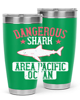 dangerous shark area pacific ocean Style 92#- shark  fish- Tumbler