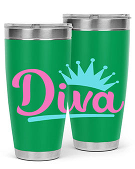 diva Style 121#- dog- Tumbler