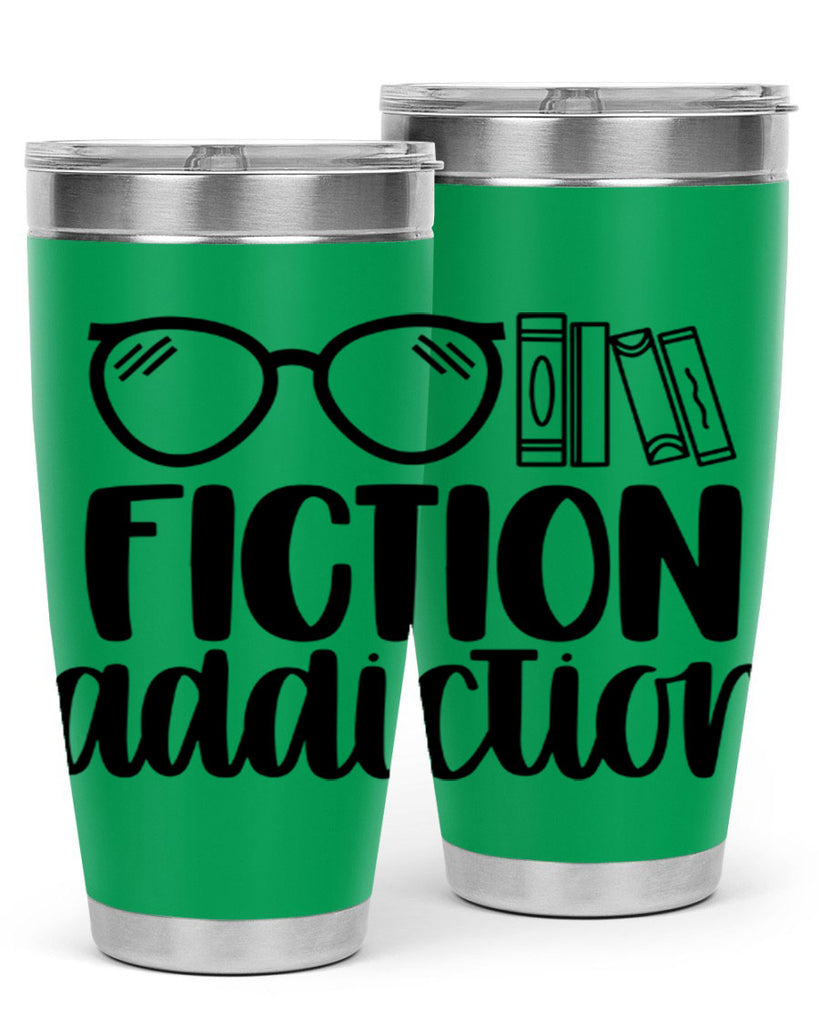 fiction addiction 40#- reading- Tumbler