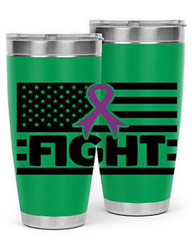 fight 145#- alzheimers- Tumbler