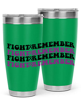 fight remember 142#- alzheimers- Tumbler