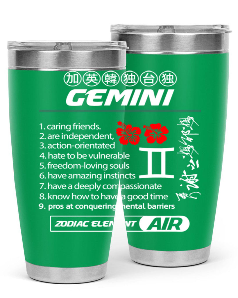 gemini 242#- zodiac- Tumbler