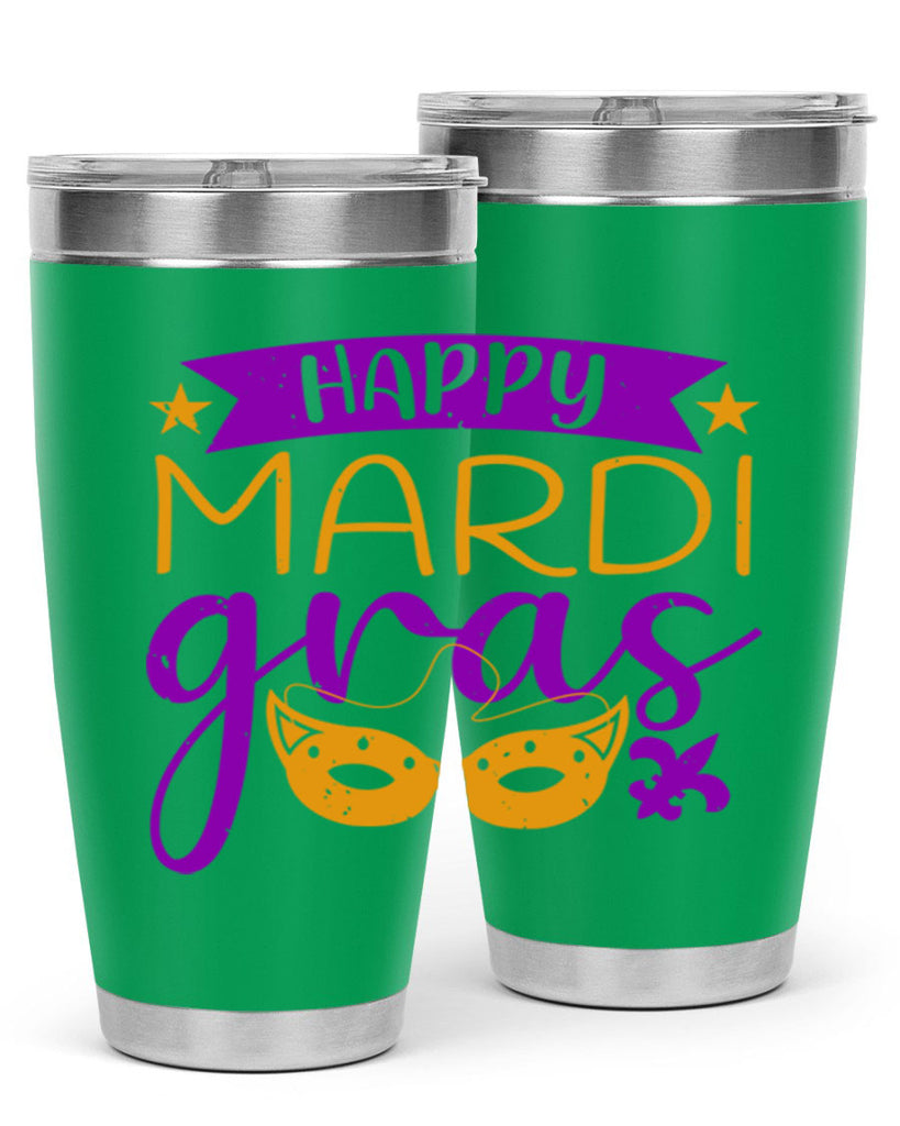 happy mardi gras 70#- mardi gras- Tumbler